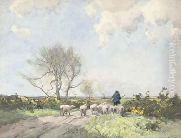 Spring Oil Painting by William Tatton Winter