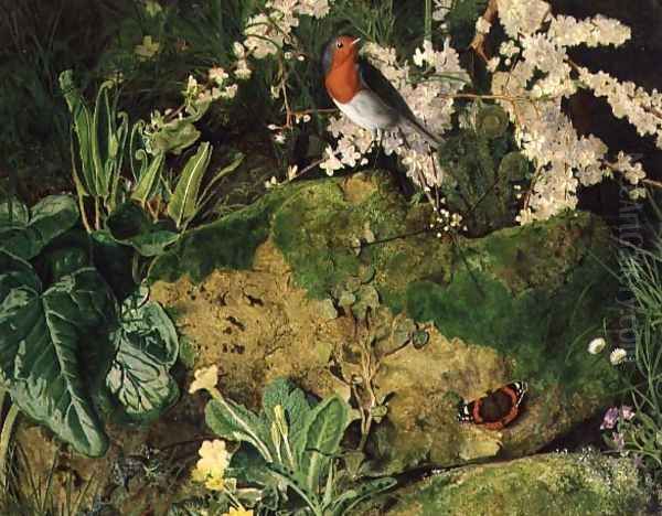 Early Spring, 1856 Oil Painting by William J. Webbe or Webb