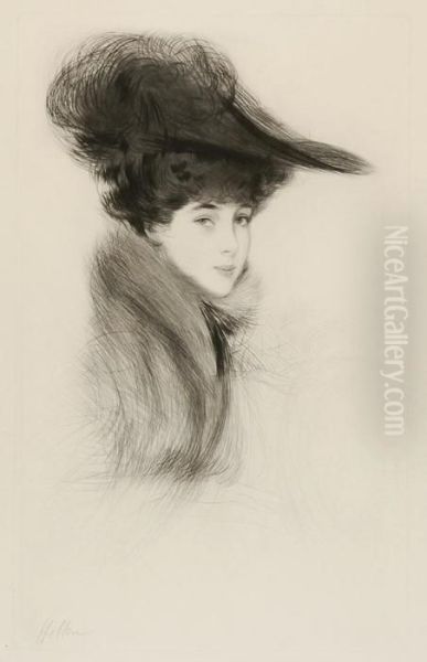 Portrait Of Consuelo Vanderbilt, The Duchess Of Marlborough Oil Painting by Paul Cesar Helleu