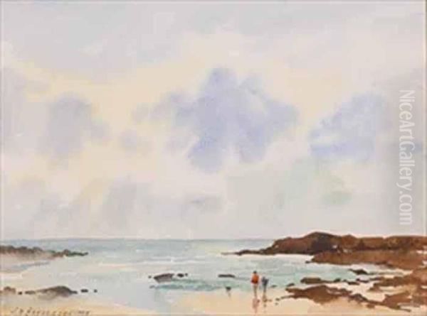 Along The Shore Oil Painting by James Henderson