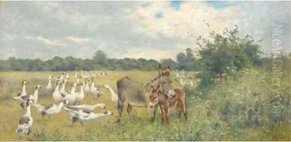 The unwelcome guest Oil Painting by Herbert William Weekes