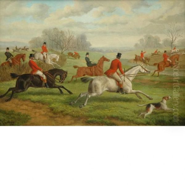 The Chase Oil Painting by Edward Benjamin Herberte