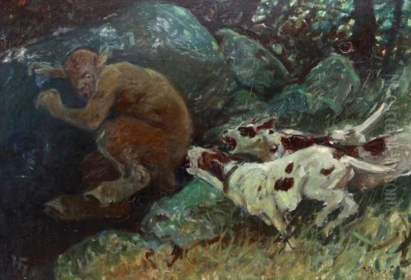 In Danger Oil Painting by Arthur Heyer