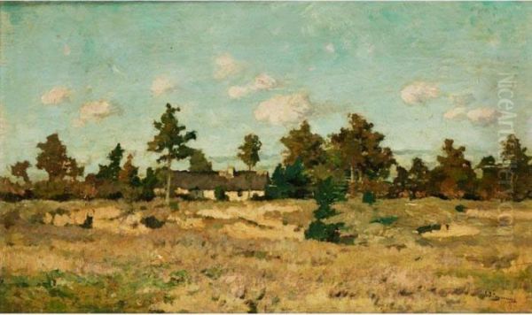 Sommerlandschaft Oil Painting by Adriaan Jozef Heymans