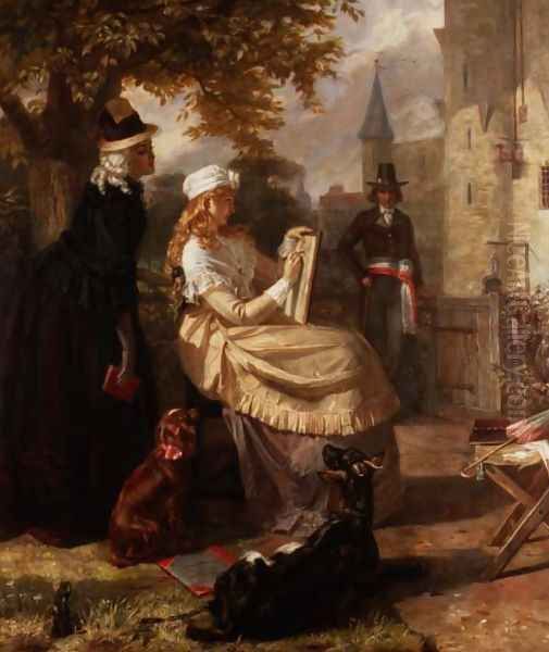 The Orphan of the Temple Oil Painting by Edward Matthew Ward