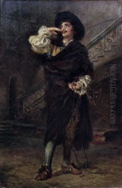 Romeo Oil Painting by Robert Alexander Hillingford