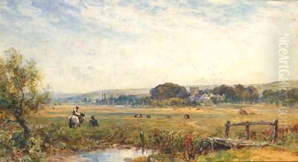 The Ogmore Valley, South Wales Oil Painting by Ernest Albert Waterlow