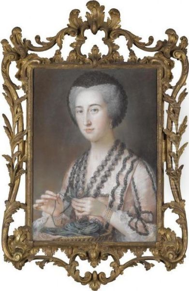 Portrait Of Susanna Hoare, 
Viscountess Dungarvan, Later Countess Of Ailesbury (1732-1783) Oil Painting by Hoare, William, of Bath