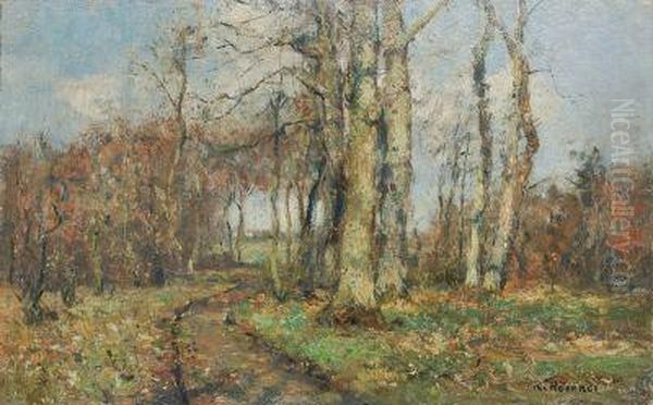 Waldweg Oil Painting by Rudolf Hockner