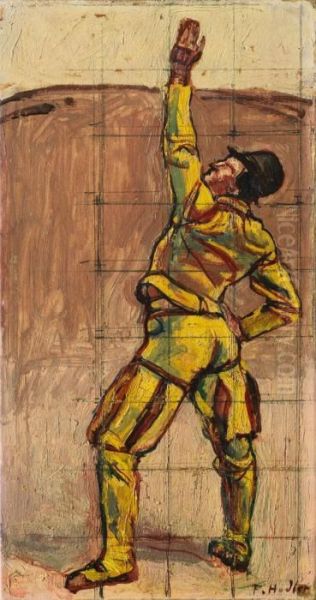 Einstimmigkeit - Schworender Hannoveraner Oil Painting by Ferdinand Hodler