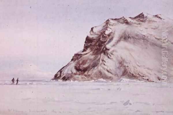 Mount Discovery, Antarctica, 1910 Oil Painting by Edward Adrian Wilson