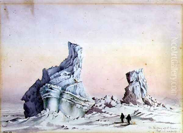 An Iceberg off Cape Evans, 1-11th September, 1911 Oil Painting by Edward Adrian Wilson