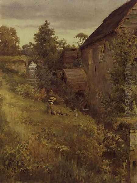 Abinger Mill, Abinger Hammer Oil Painting by Arthur Waite