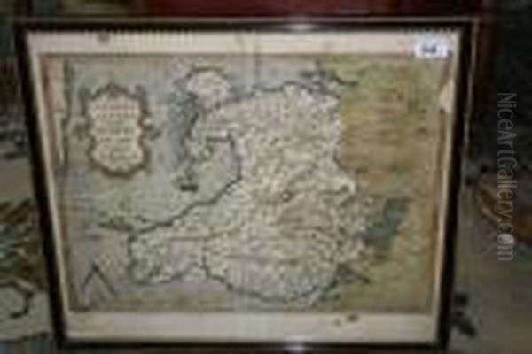 Map Of Wales Oil Painting by William Hogarth