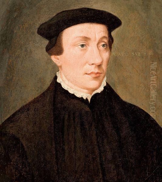 Portrait Of A Young Man Oil Painting by Hans Holbein the Younger