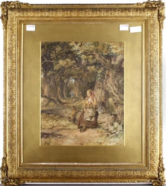 The Woodcutter's Lunch Oil Painting by Henry James G. Holding