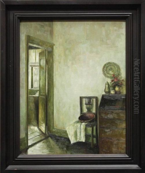 Interior With Chair Oil Painting by Carl Vilhelm Holsoe