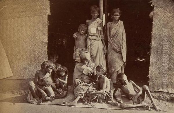 Five Studies Of Famine Victims, Madras Oil Painting by Willoughby Wallace Hooper