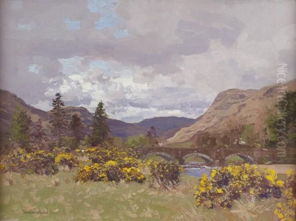 Head Of Loch Fyne Oil Painting by George Houston