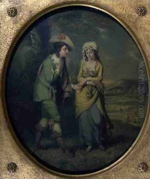 The Courtship Oil Painting by Henry Walton