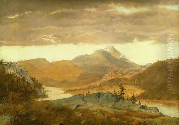 Mountain Vista Oil Painting by Alexander Helwig Wyant