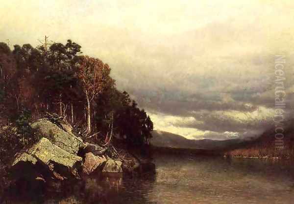 Lake George 1872 Oil Painting by Alexander Helwig Wyant