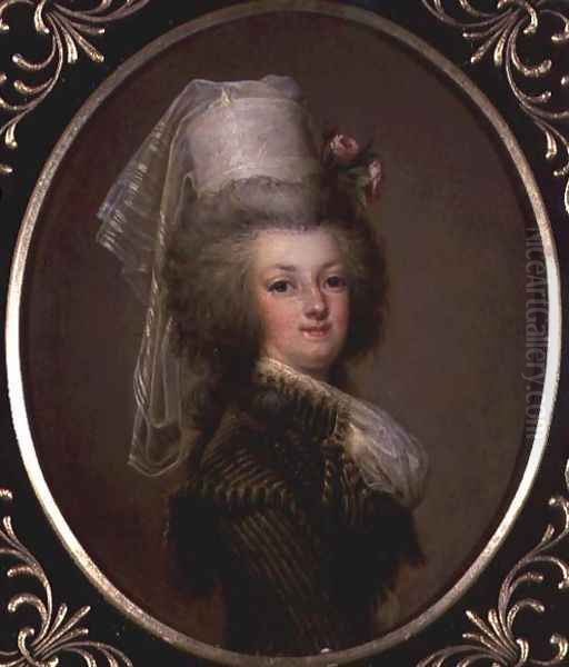 Archduchess Marie Antoinette Habsburg-Lothringen (1755-93), fifteenth child of Empress Maria Theresa of Austria (1717-80) and Francis I (1708-65), wife of Louis XVI (1754-93) Oil Painting by Adolph Ulrich Wertmuller