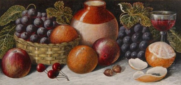 Still Life Of Fruit Oil Painting by William Henry Hunt