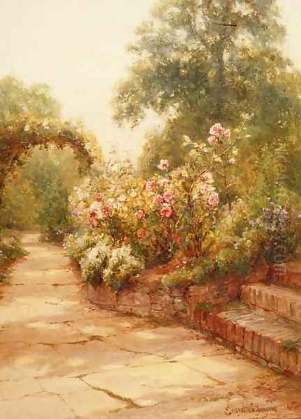 The Garden Steps Oil Painting by Ernst Walbourn