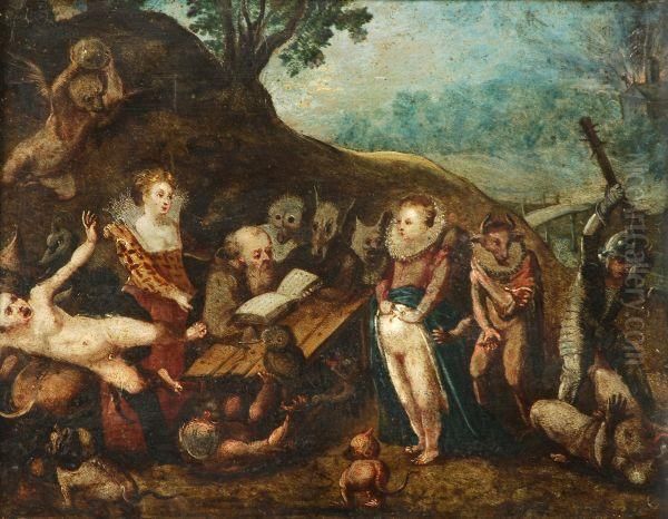 The Temptation Of Saint Anthony Oil Painting by Pieter Huys