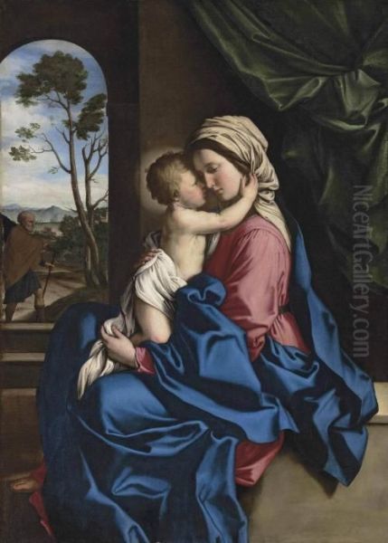 The Madonna And Child Oil Painting by Giovanni Battista Salvi