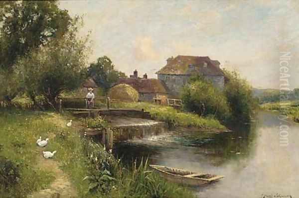 The Old Mill Oil Painting by Ernst Walbourn