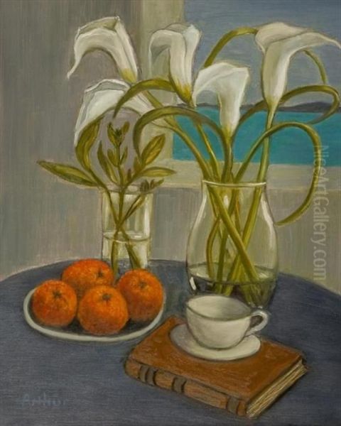 The Lillies Oil Painting by Arthur Illies