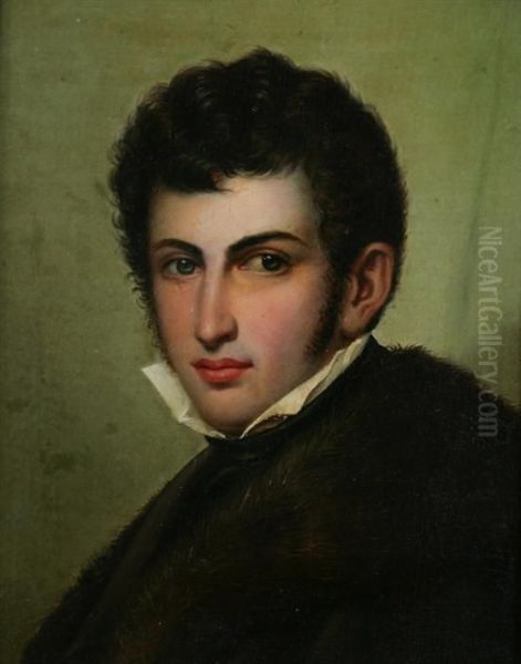 Portrait Of Young Man Oil Painting by Jean Auguste Dominique Ingres