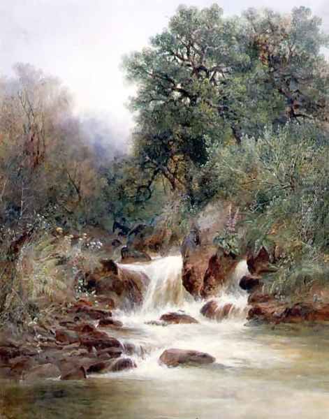 View in Gidley Park, Devon Oil Painting by William Widgery