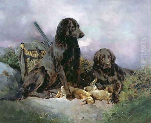 After the Shoot, 1895 Oil Painting by William Woodhouse