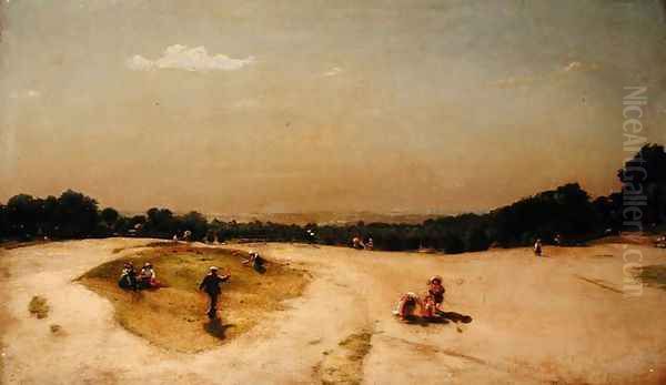 Cricket on Hampstead Heath, 1898 by Charles Walker