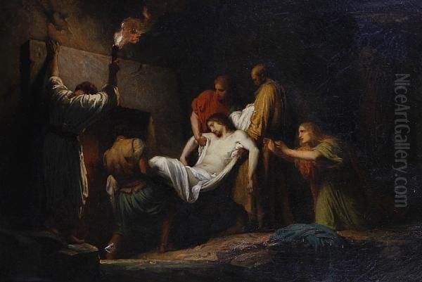 The Deposition Of Christ Oil Painting by Charles Francois Jalabert