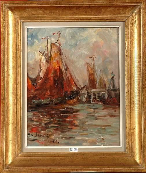 Port De Peche Oil Painting by Armand Jamar