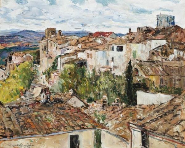 San Giminiano, Near Florence Oil Painting by Alexander Jamieson