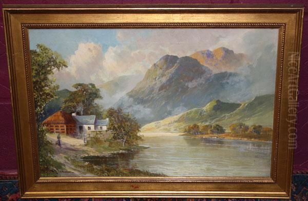 Loch Earn Head Oil Painting by Frances E. Jamieson