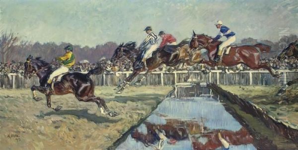 A Day At The Races Oil Painting by Angelo Jank