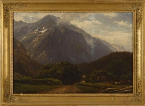 Parthie Aus Meiringen Oil Painting by Joseph Jansen