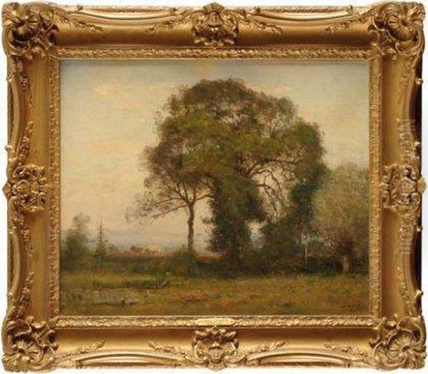 Paysage Du Doubs Oil Painting by Louis-Aime Japy