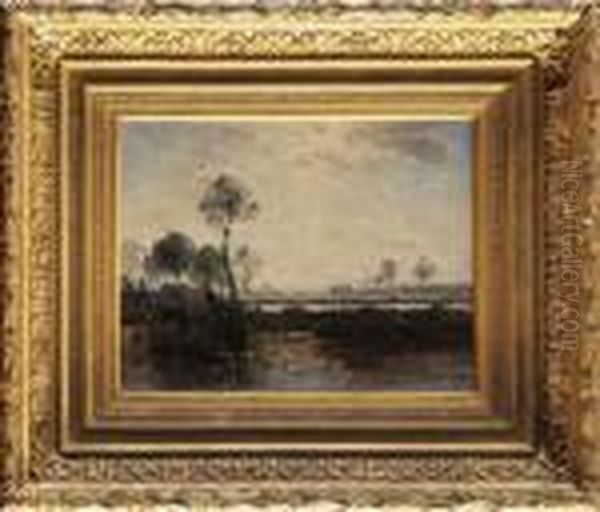 La Traversee Du Marais Oil Painting by Louis-Aime Japy