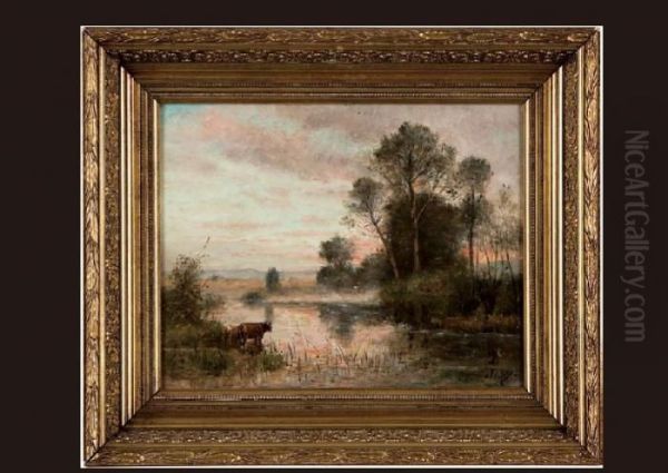 Landscape Oil Painting by Louis-Aime Japy