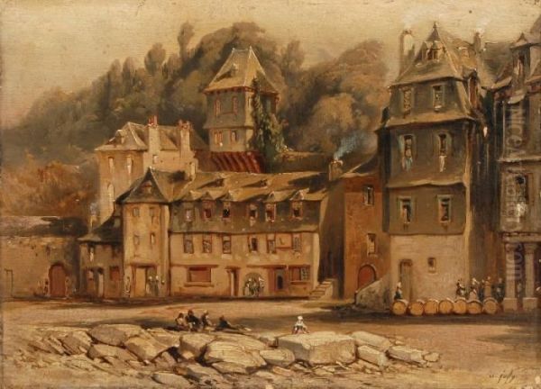 Stadtlandschaft Oil Painting by Louis-Aime Japy