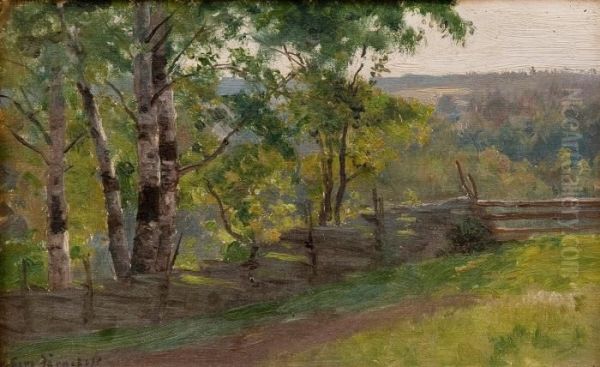 Abirch Grove Oil Painting by Eero Jarnefelt