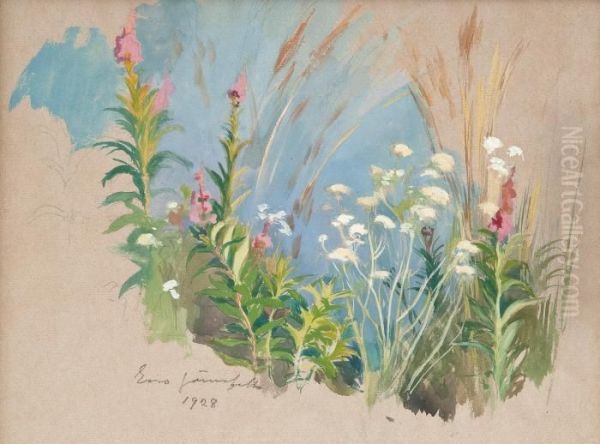 Flowers. Oil Painting by Eero Jarnefelt