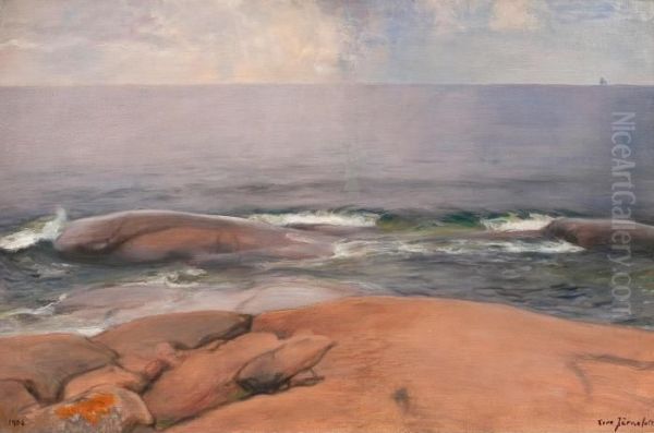 Viewfrom The Shore Of Porkala Oil Painting by Eero Jarnefelt